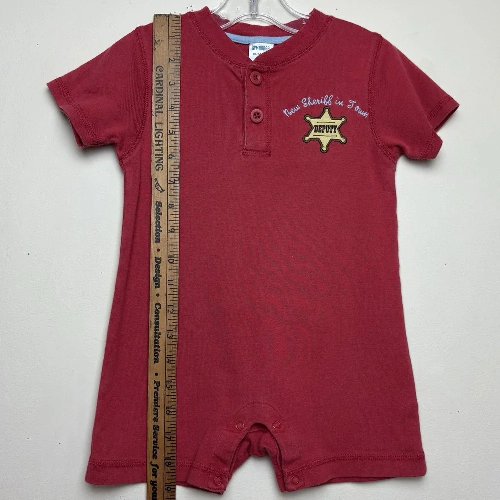 Vtg Gymboree Summer Rodeo Sheriff Deputy Giddy Up Romper 18-24 Months VHTF 2006